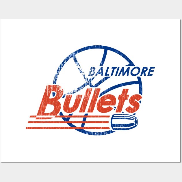 Defunct Baltimore Bullets Basketball Team Wall Art by Defunctland